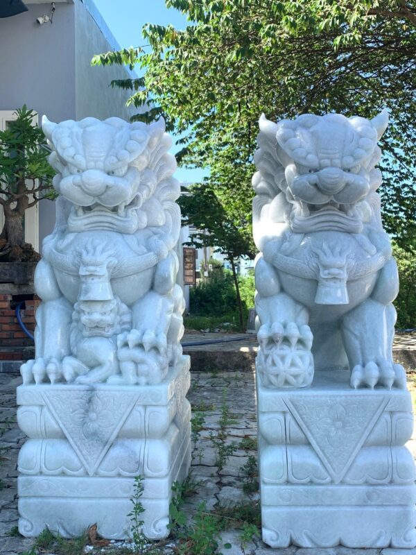 Kỳ Lân đá trắng tự nhiên (KL01)