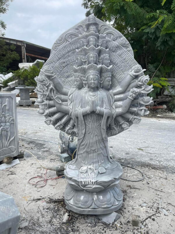 Tượng Bồ Tát Thiên Thủ Thiên Nhãn bằng đá 02