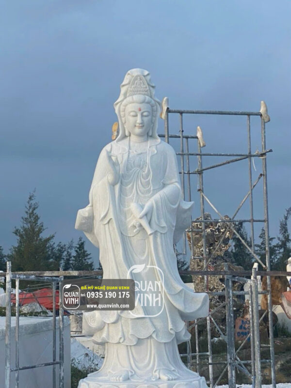 Tượng Phật Quan Âm Đá Tự Nhiên 04