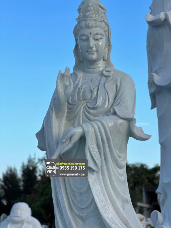Tượng Phật Quan Âm Đá Tự Nhiên 08 - Hình ảnh 2